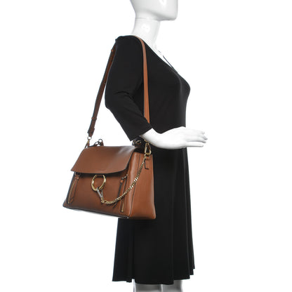 Chloe Calfskin Medium Faye Day Shoulder Bag Tan 2 of 15