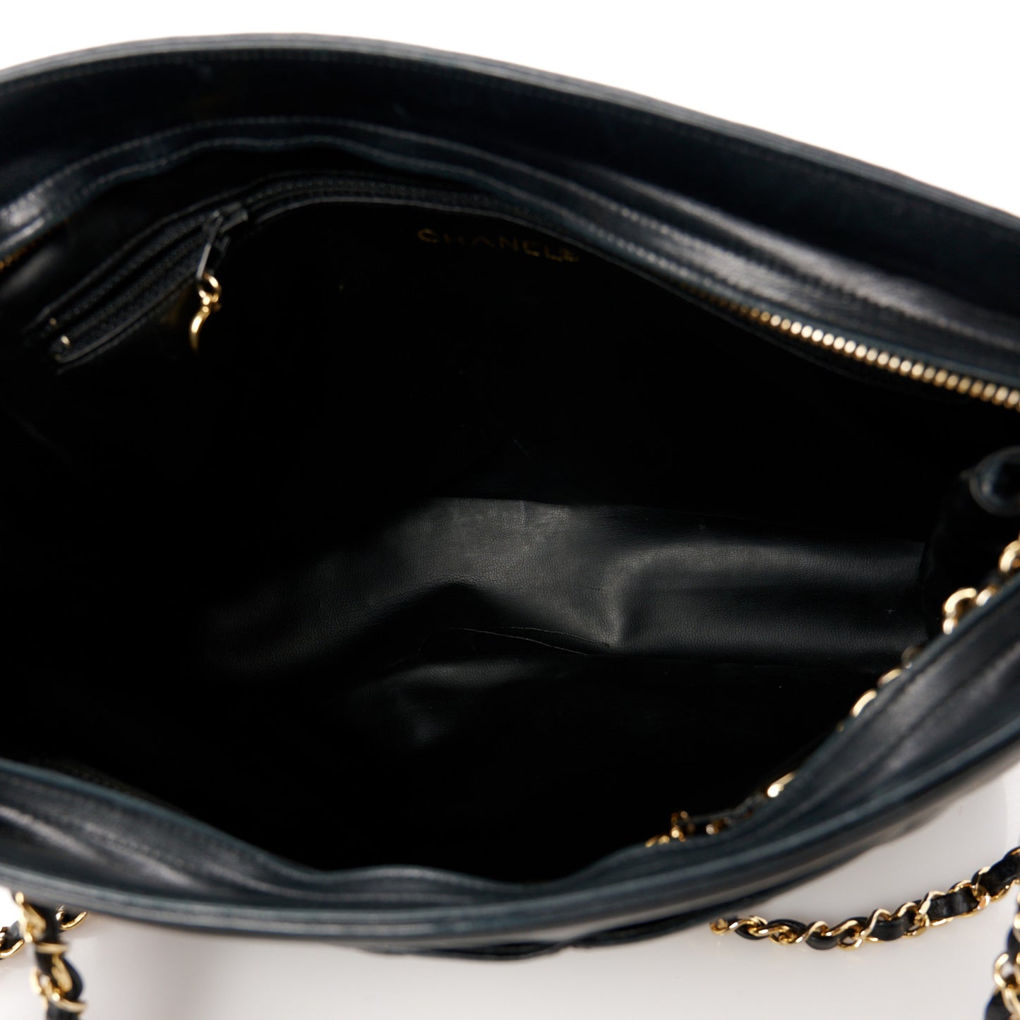 Lambskin Quilted Shoulder Bag Black