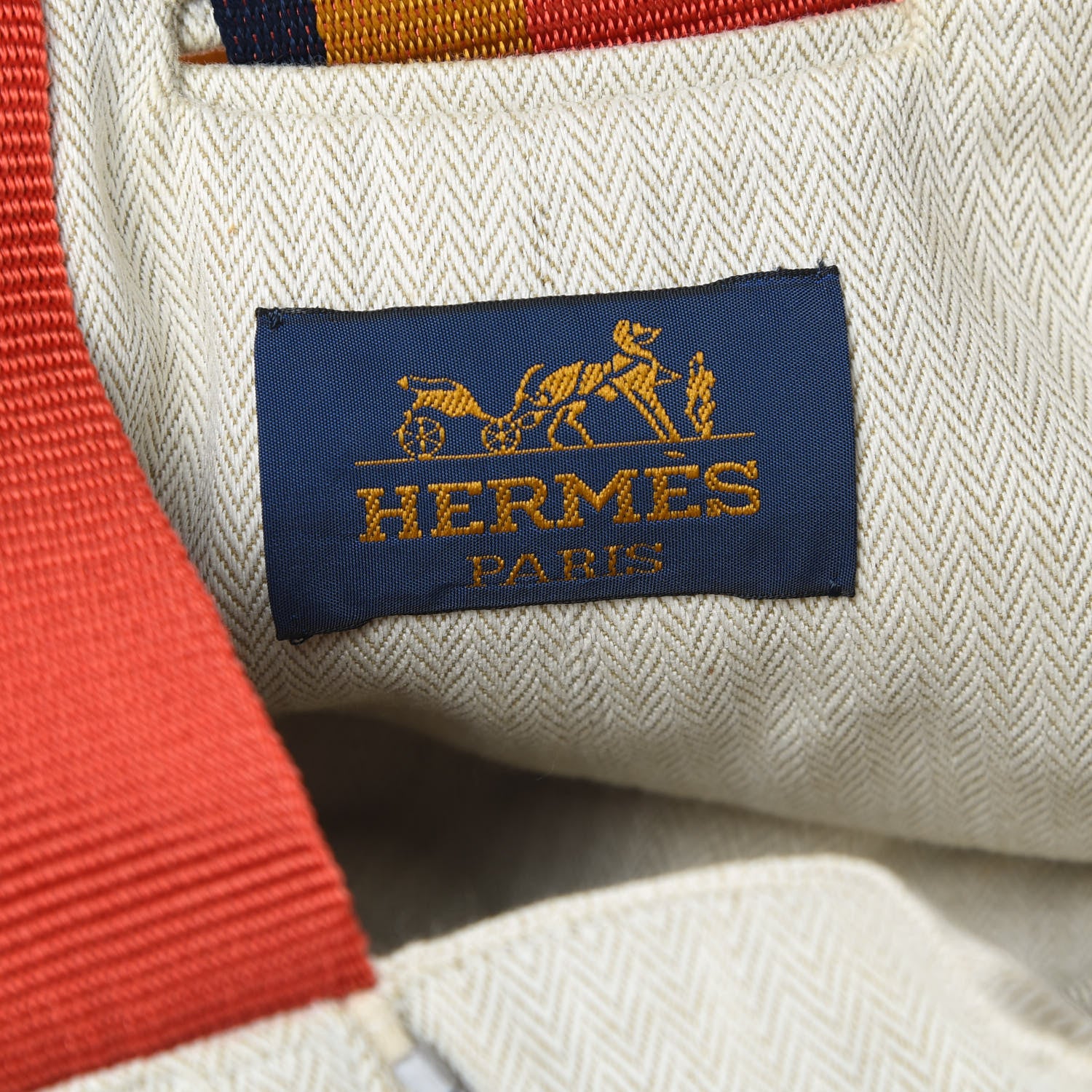 Hermes Toile Cavalier Tote 5 of 13