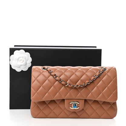 Chanel Lambskin Quilted Medium Double Flap Brown 10 of 10