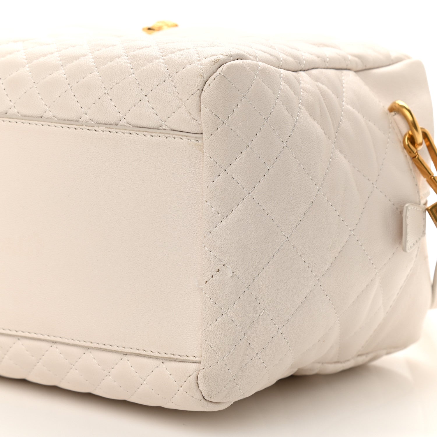 Versace Nappa Quilted Icon Bowler White 10 of 18