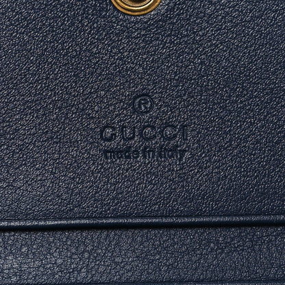 Gucci Canvas Flora Floral Trapuntata Zumi Card Case Wallet Great White Multicolor Blue Agata 7 of 9