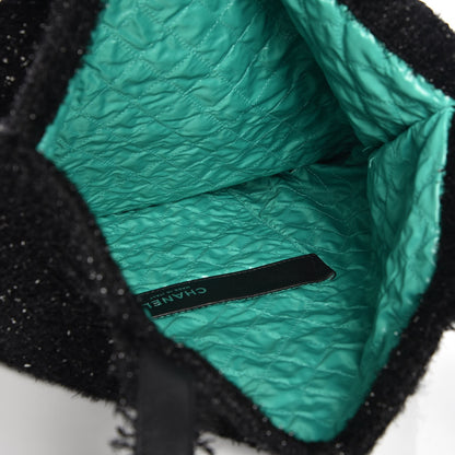Chanel Tweed Resin Strass Large Robot Shopping Bag Black 5 of 8