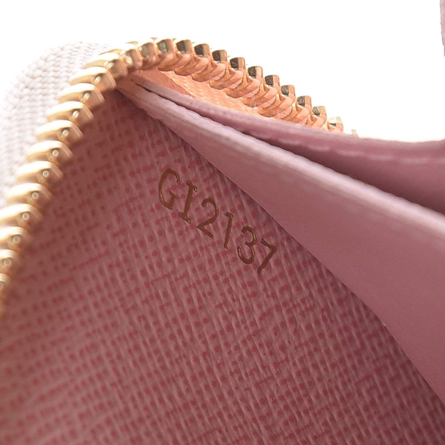 Damier Azur Clemence Wallet Rose Ballerine