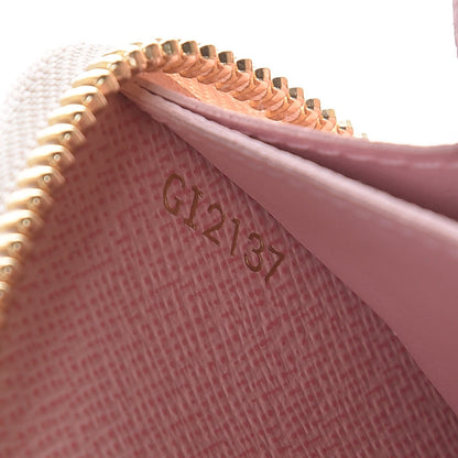 Louis Vuitton Damier Azur Clemence Wallet Rose Ballerine 7 of 8