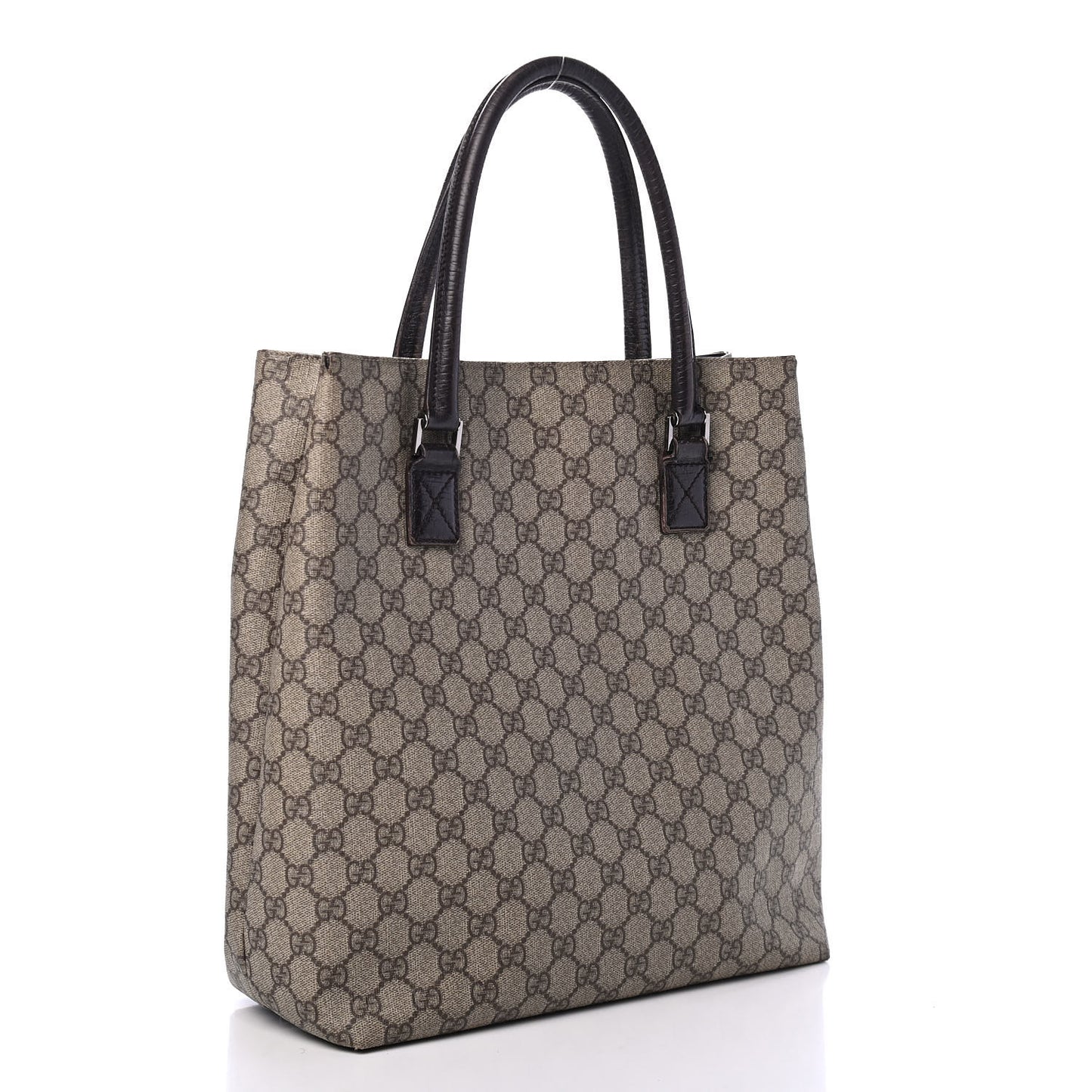 GG Plus Monogram Small Vertical Tote Brown