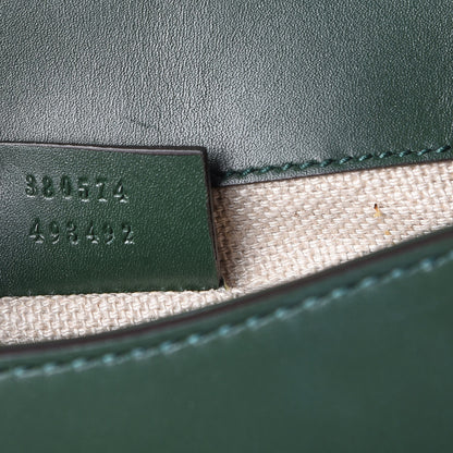 Gucci Calfskin Small Lady Web Shoulder Bag Green 8 of 8