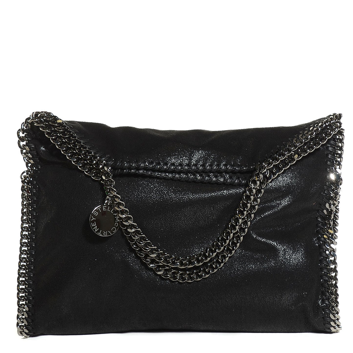 Shaggy Deer Falabella Fold Over Tote Black
