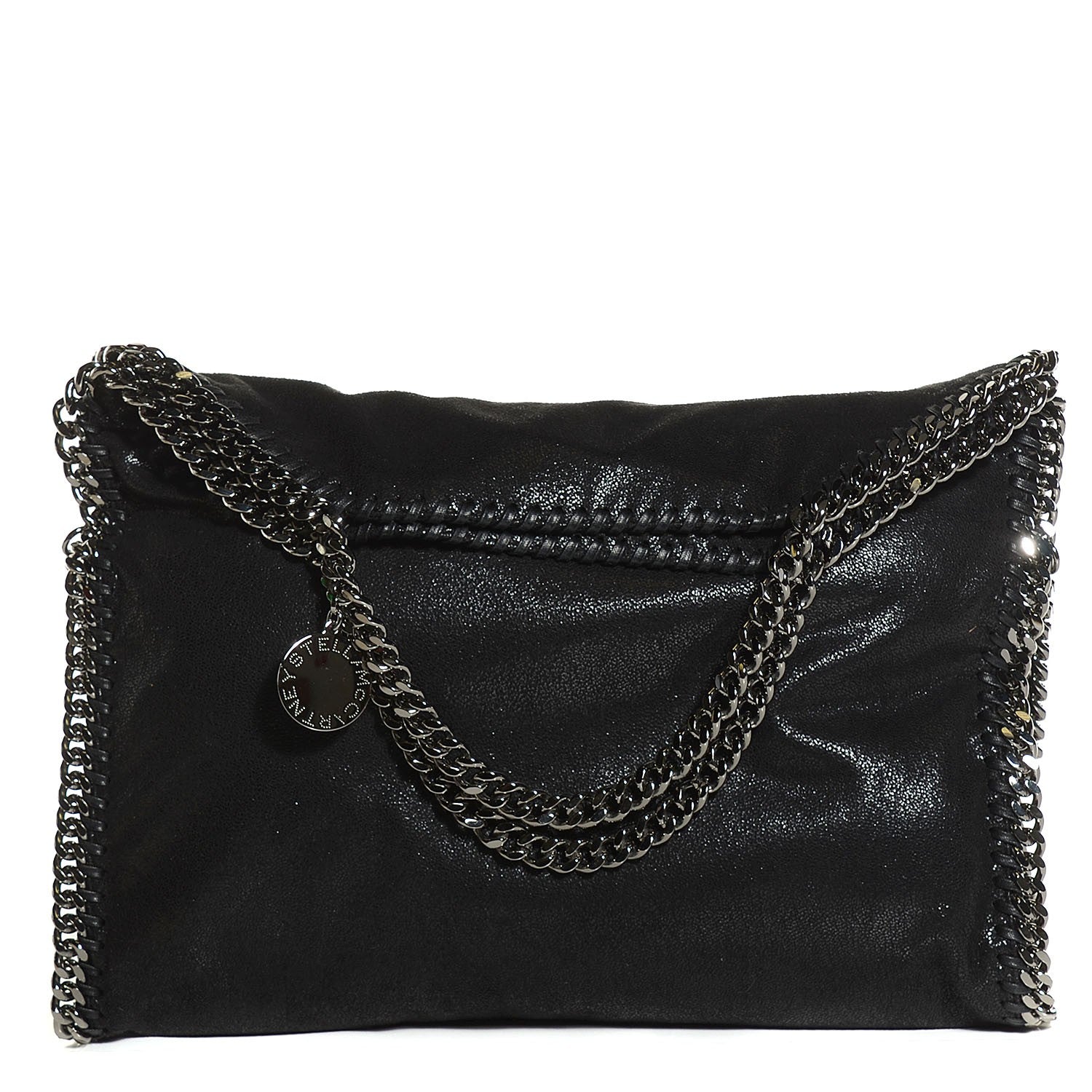 Stella McCartney Shaggy Deer Falabella Fold Over Tote Black 1 of 9
