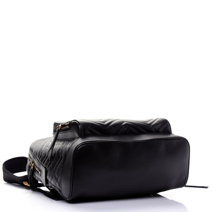 Gucci Calfskin Matelasse GG Marmont Day Backpack Black 3 of 15