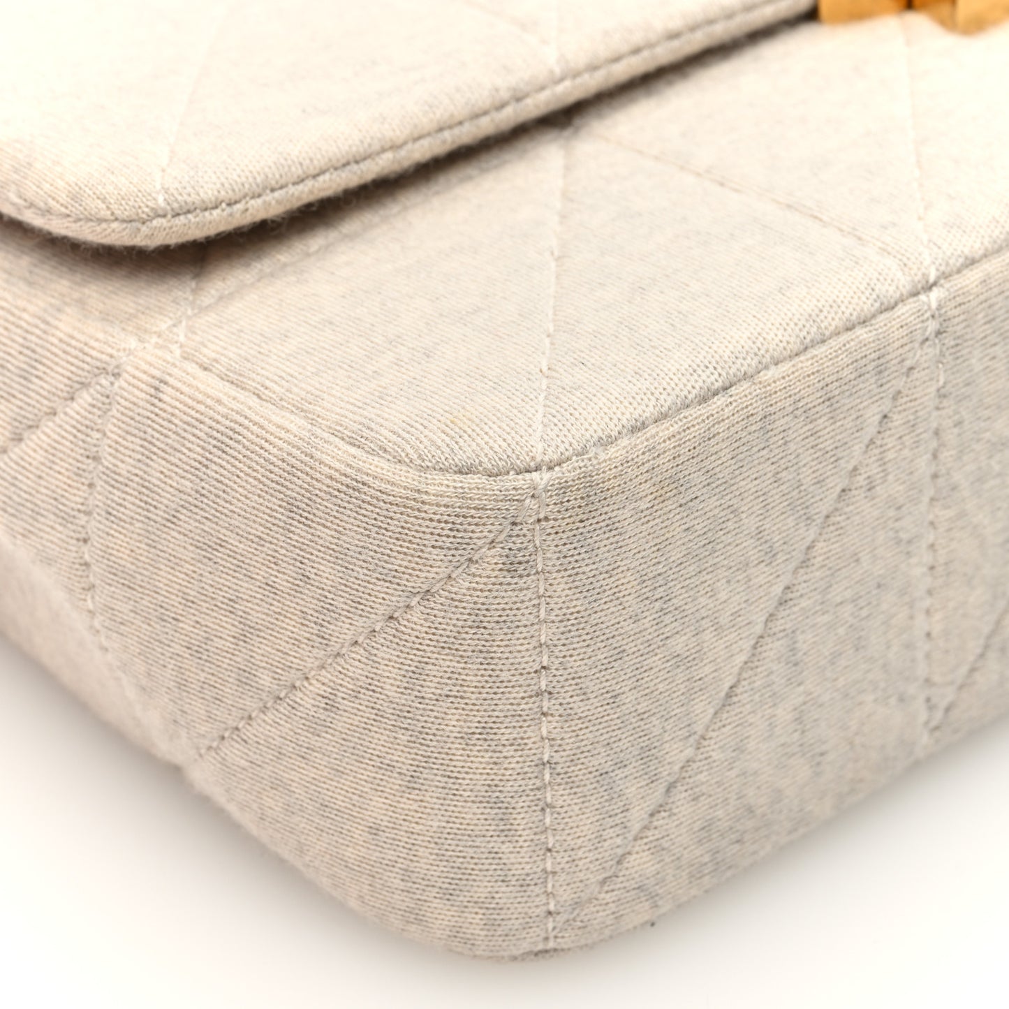 Jersey Wool Patchwork Monogram Medium Jamie Off White