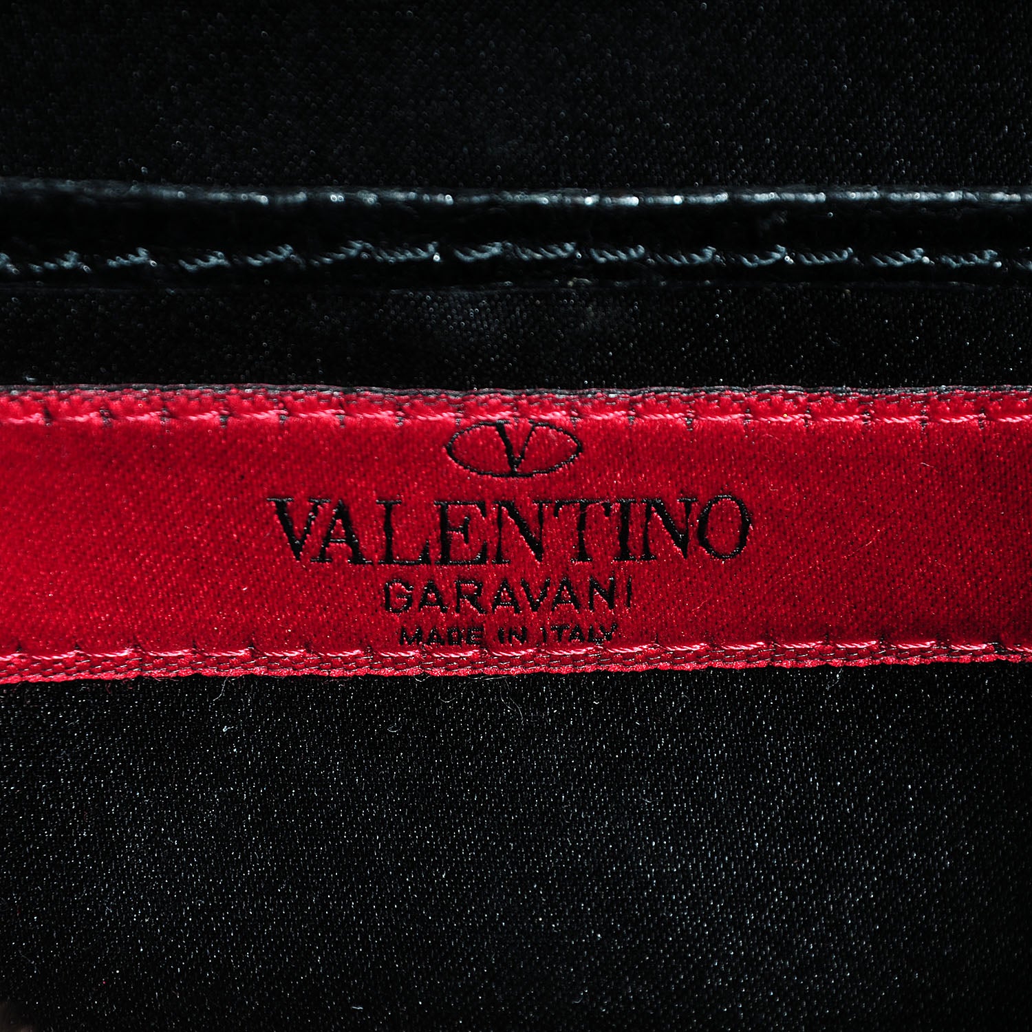 Valentino Garavani Lizard Va Va Voom Crystal Stud Shoulder Bag So Black 6 of 7