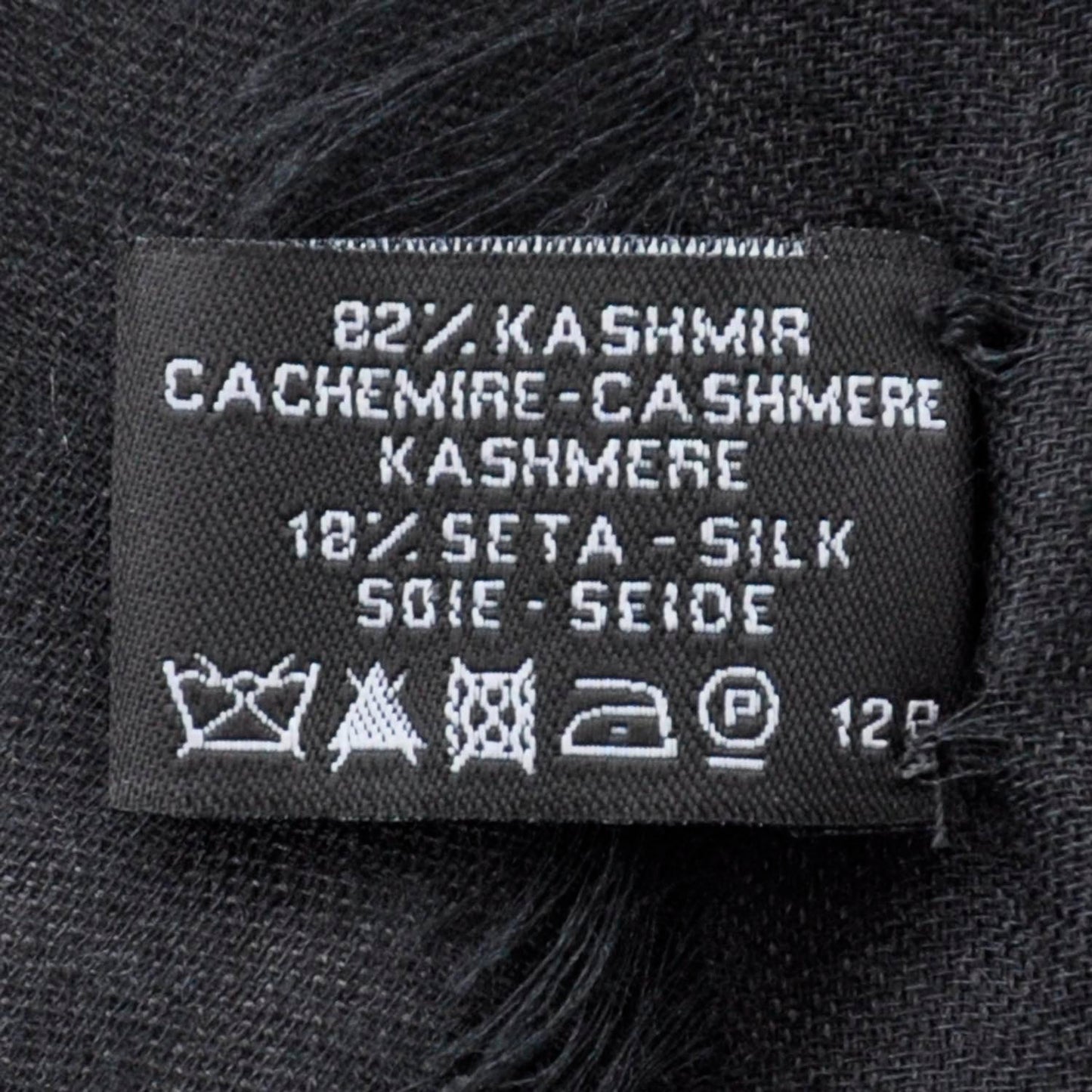 Cashmere Silk Shawl Black