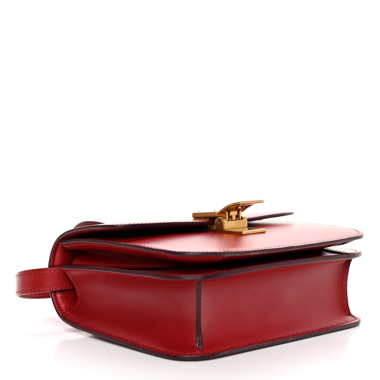 Celine Box Calfskin Teen Classic Box Flap Bag Red 4 of 10