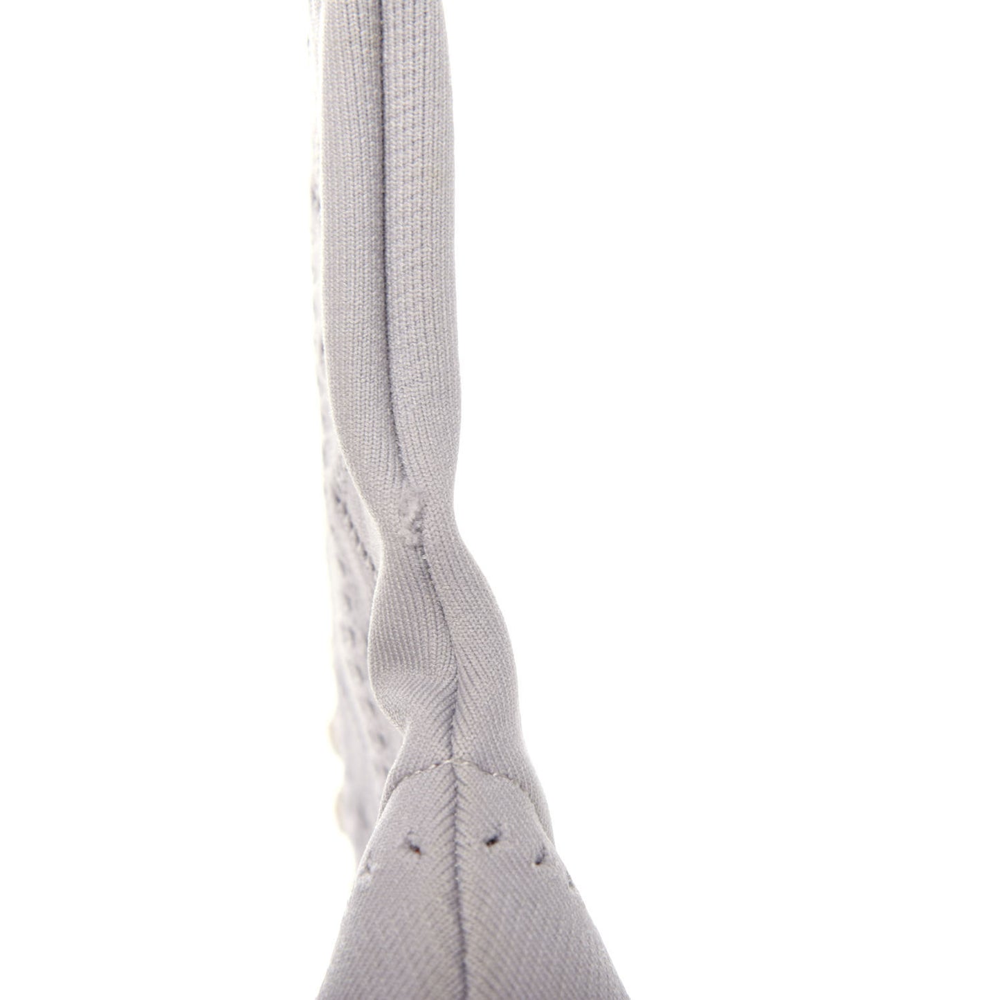 Stretch Fabric Floral Embroidered Openwork Rockoko 105mm Sock Boots 40 Gray