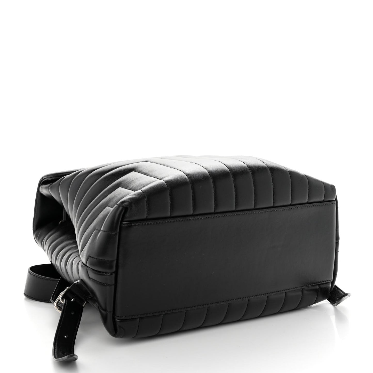 Calfskin Y Quilted Monogram Medium Loulou Backpack Black
