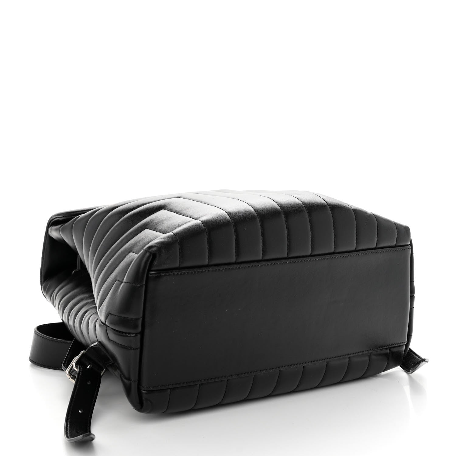 Saint Laurent Calfskin Y Quilted Monogram Medium Loulou Backpack Black 4 of 11