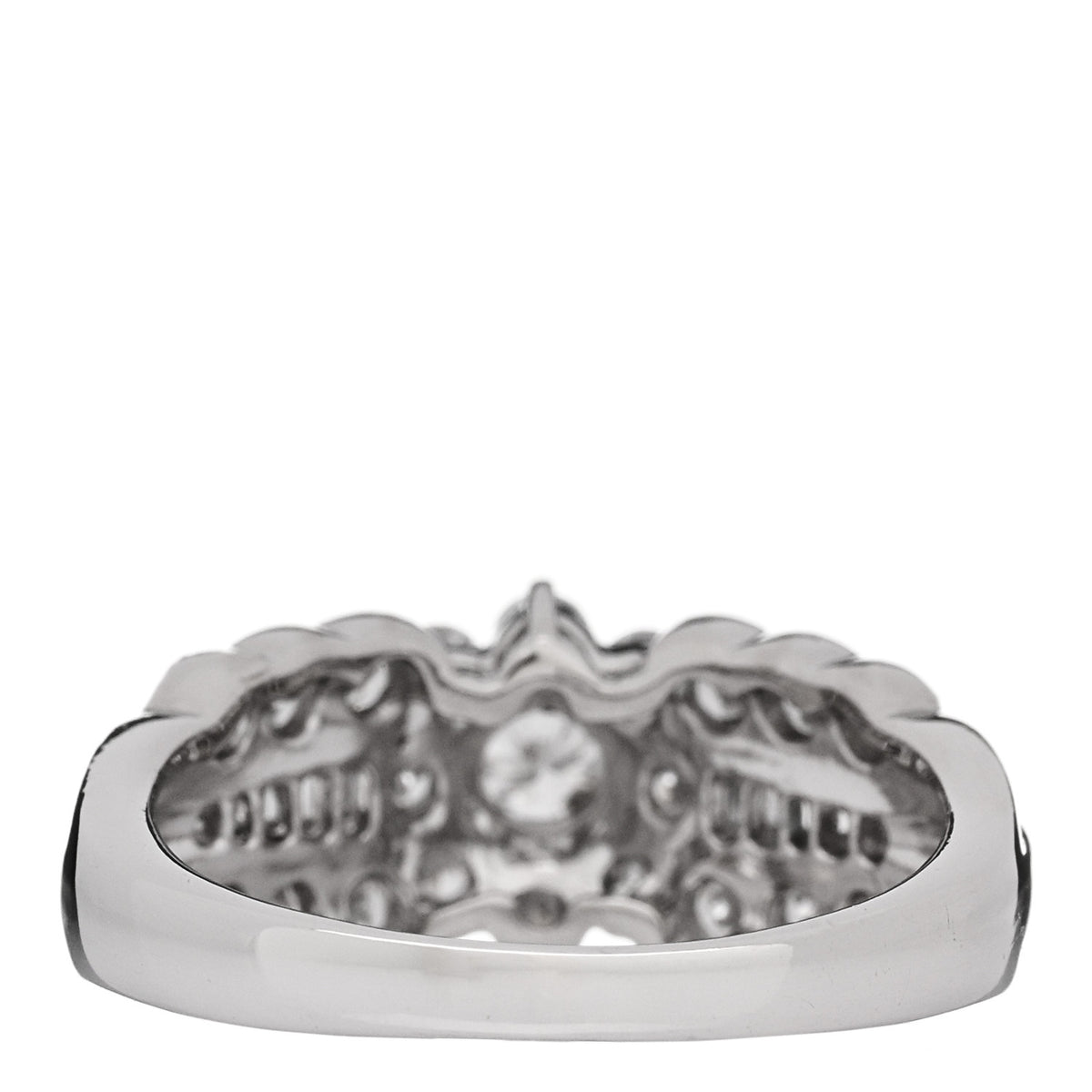 Platinum Diamond 1.02ctw Flower Ring 50 5.25