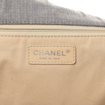 Chanel Canvas Quilted XXL Reissue Flap Grey 6 of 11