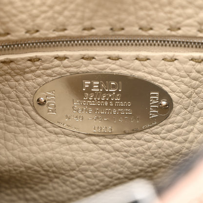 Fendi Cuoio Romano Selleria Bi-Color Medium Peekaboo Iconic Essentially Satchel Cipria Latte 6 of 11