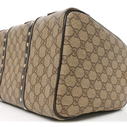 Gucci Monogram Guccissima Hearts Studded Medium Joy Boston Dark Brown 10 of 10
