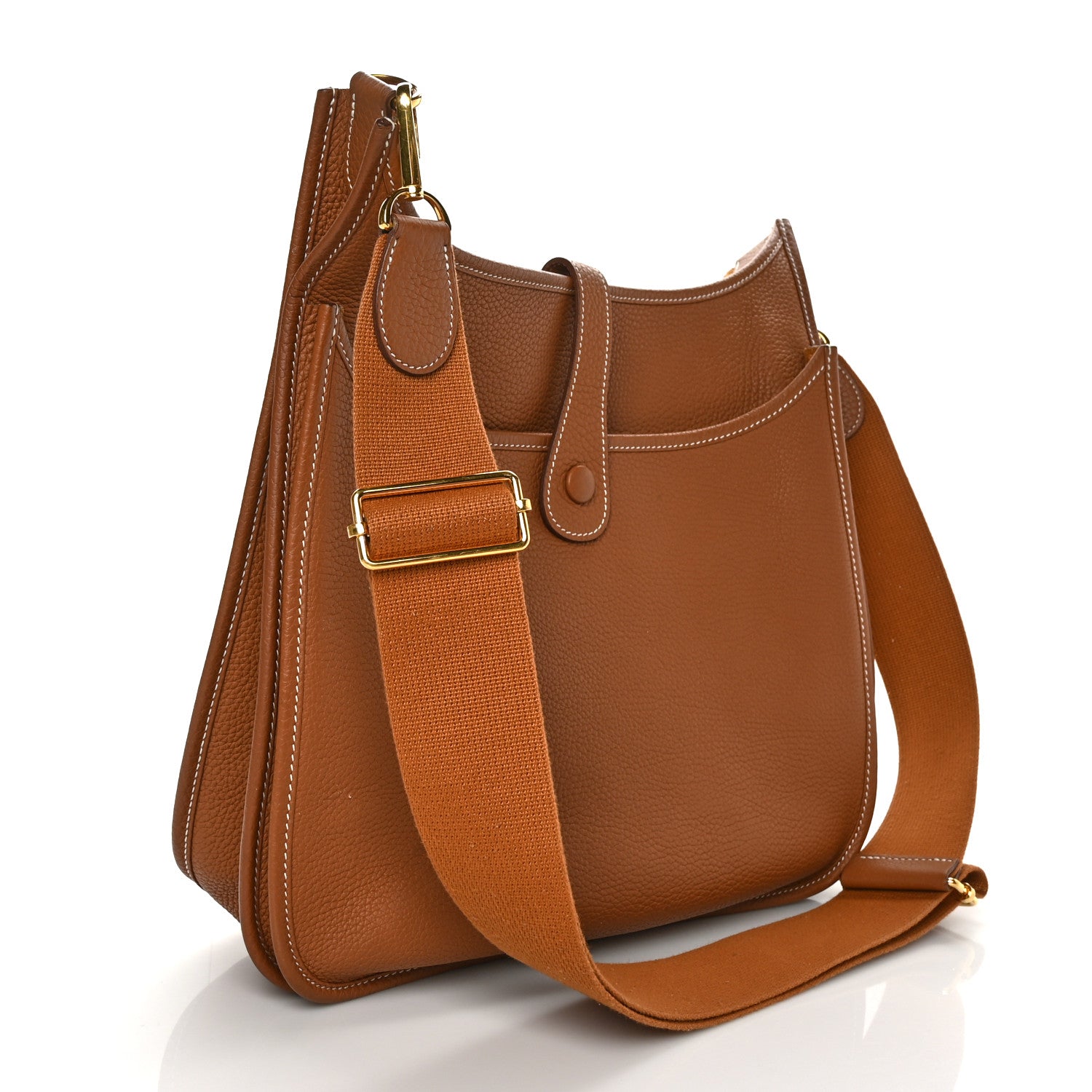 Hermes Taurillon Clemence Evelyne III GM Gold 3 of 10