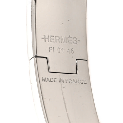 Hermes Enamel Narrow Clic Clac H Bracelet PM Rose Sakura 5 of 5