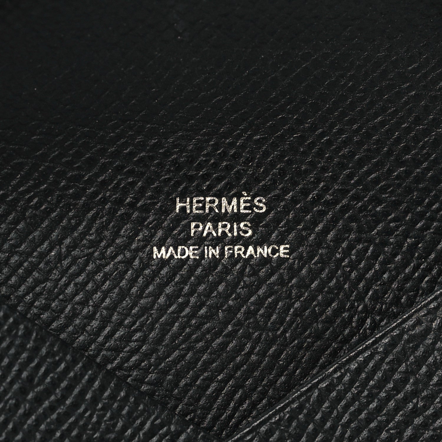 Hermes Epsom Calvi Card Case Black 6 of 9