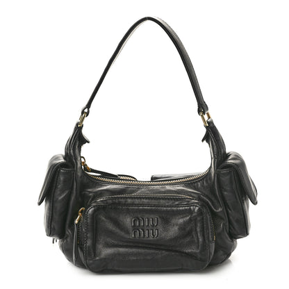 Miu Miu Nappa Multi Pocket Hobo Black 1 of 9