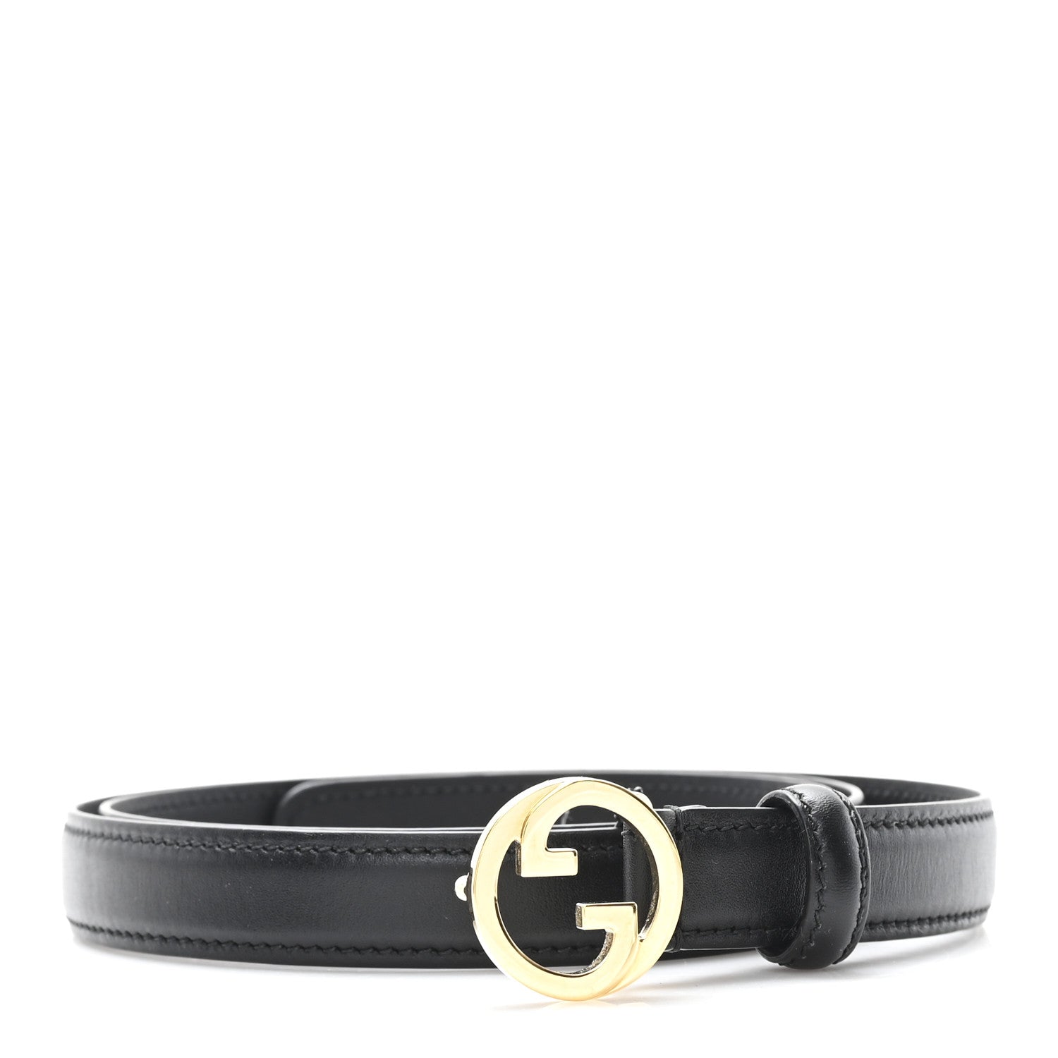 Gucci Ciny Lux Calfskin Blondie 30mm Belt 90 36 Black 1 of 4