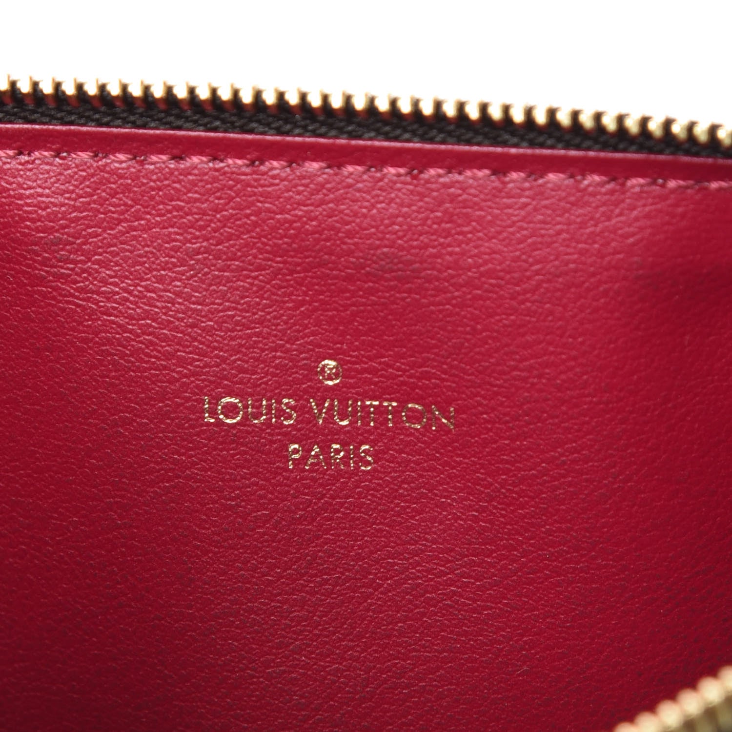 Louis Vuitton Monogram Felicie Chain Wallet Zippered Insert Fuchsia 6 of 6