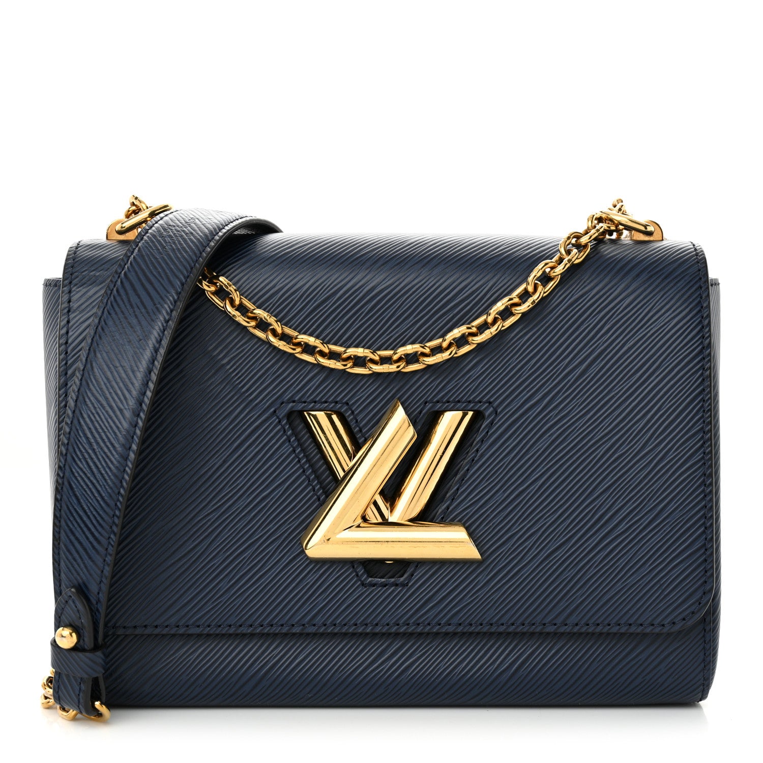 Louis Vuitton Epi Twist Shoulder Bag MM Indigo 1 of 9