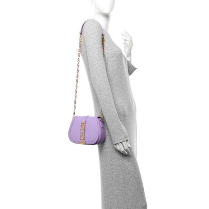Versace Calfskin Small Greca Goddess Shoulder Bag Lilac 2 of 10