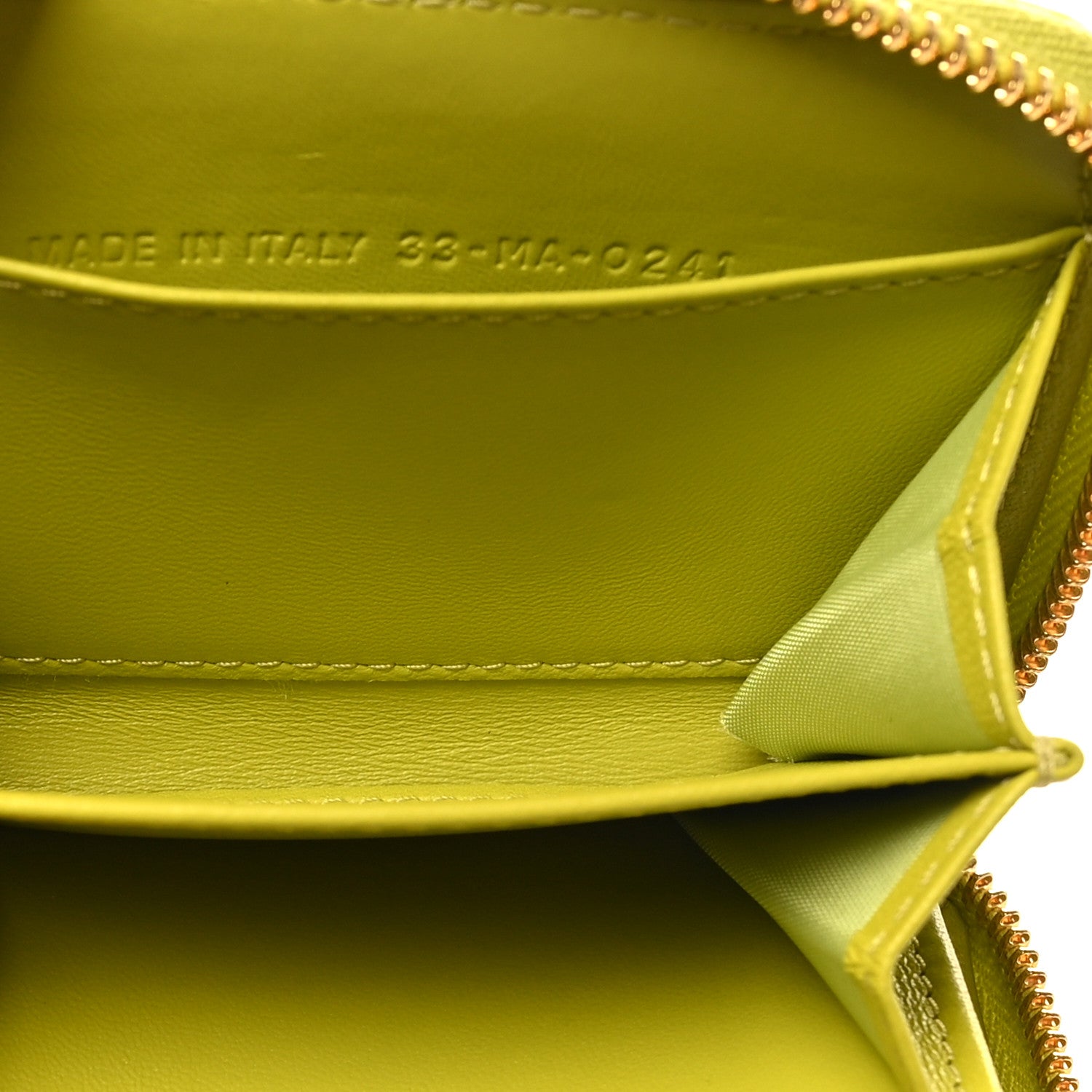 Christian Dior Lambskin Cannage Mini Caro Zipped Pouch on Chain Lime 5 of 10