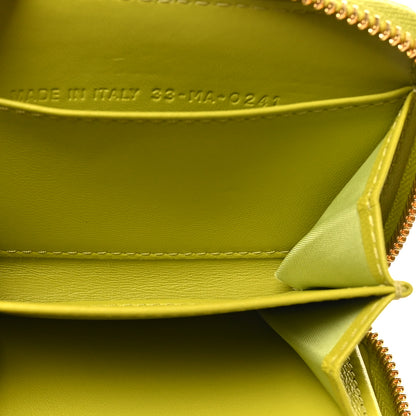 Christian Dior Lambskin Cannage Mini Caro Zipped Pouch on Chain Lime 5 of 10