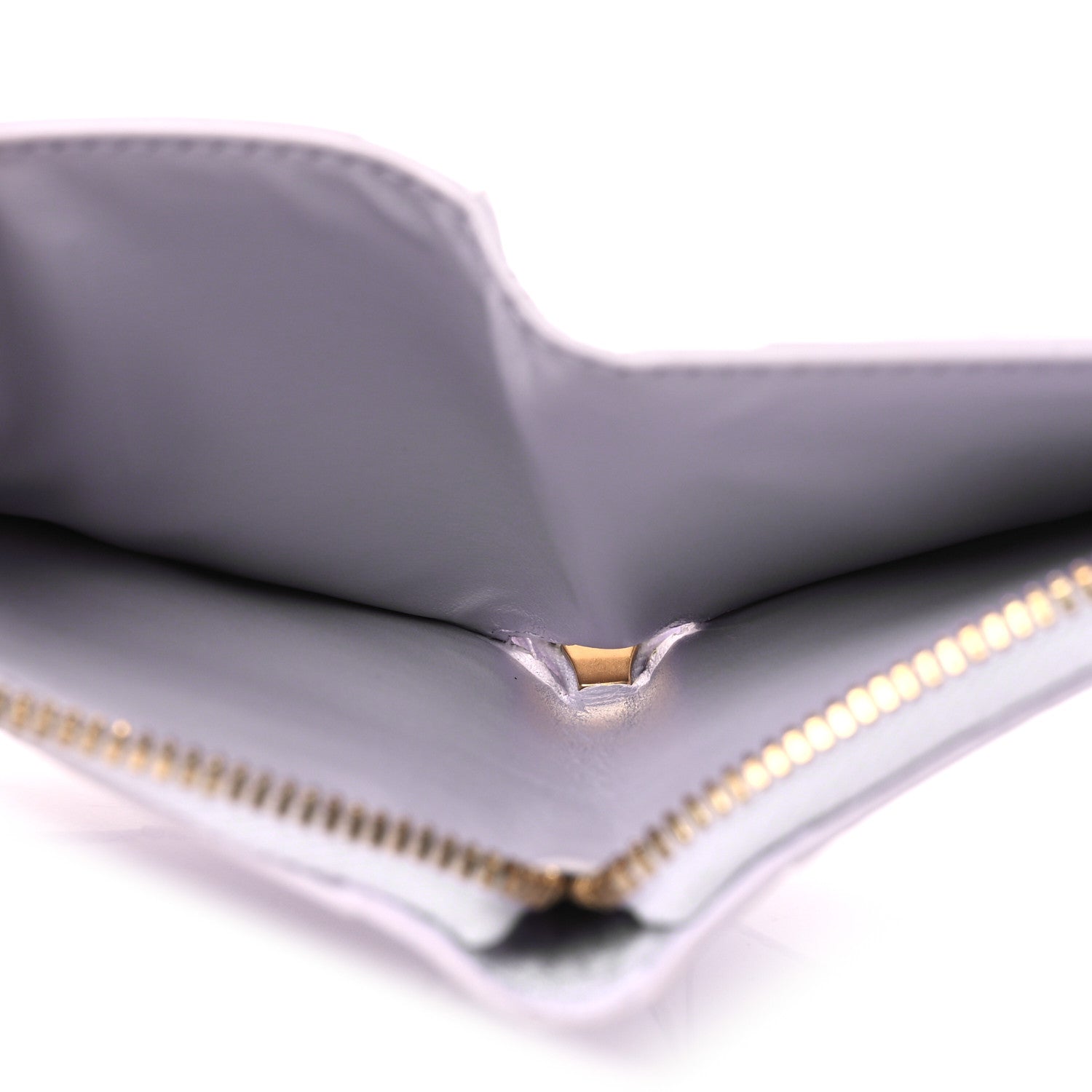 Bottega Veneta Calfskin Maxi Intreccio Zip Around Wallet Mirth Washed 6 of 8