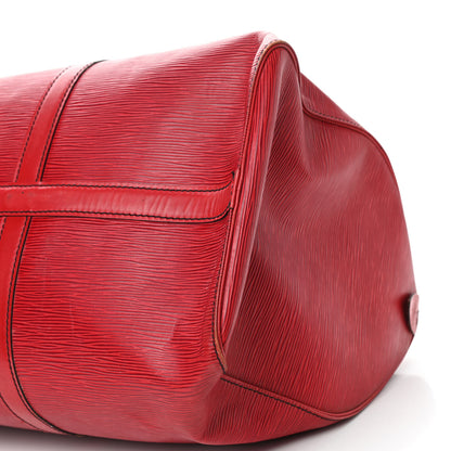 Louis Vuitton Epi Keepall 45 Castillan Red 7 of 16