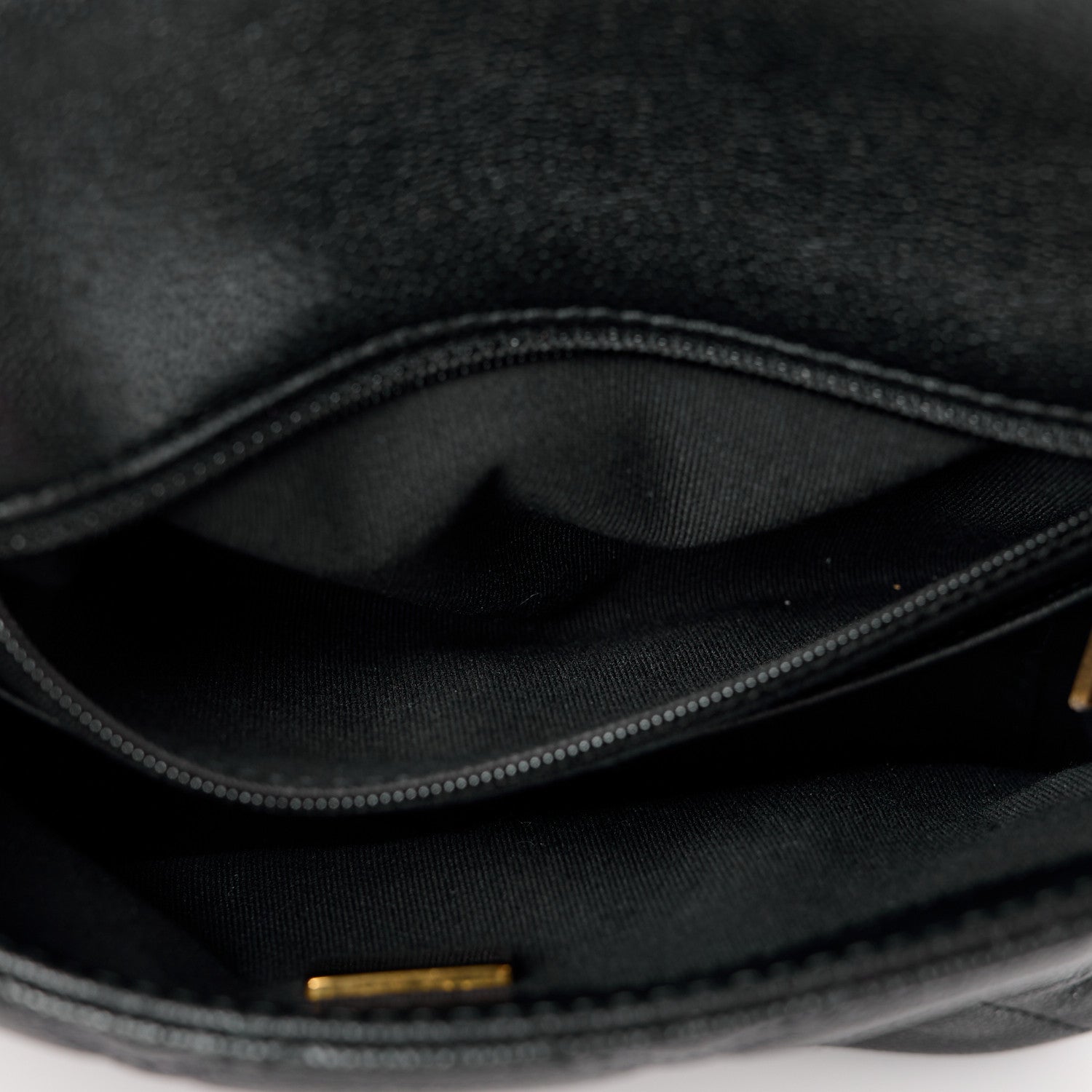 Chanel Shiny Caviar Quilted Mini Top Handle Flap Black 6 of 13