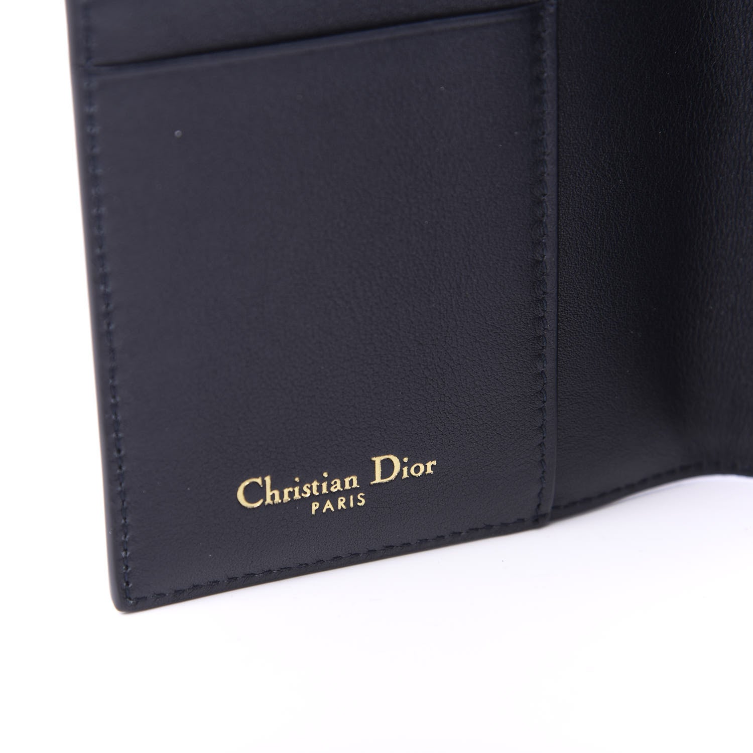 Christian Dior Calfskin Oblique Passport Holder Blue 8 of 9