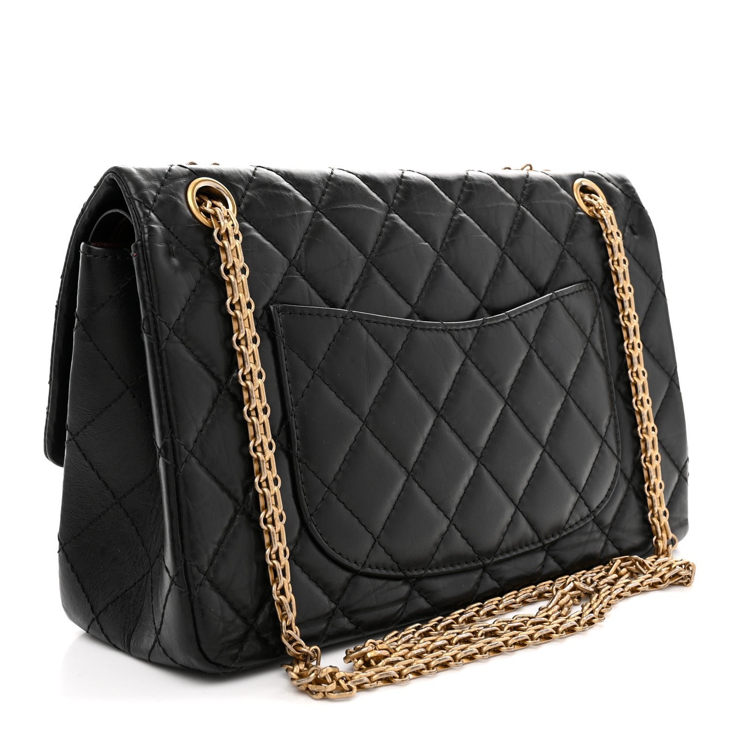 Chanel Aged Calfskin Quilted 2.55 Reissue 226 Flap Black 3 of 10