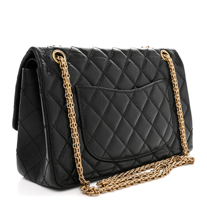 Chanel Aged Calfskin Quilted 2.55 Reissue 226 Flap Black 3 of 10