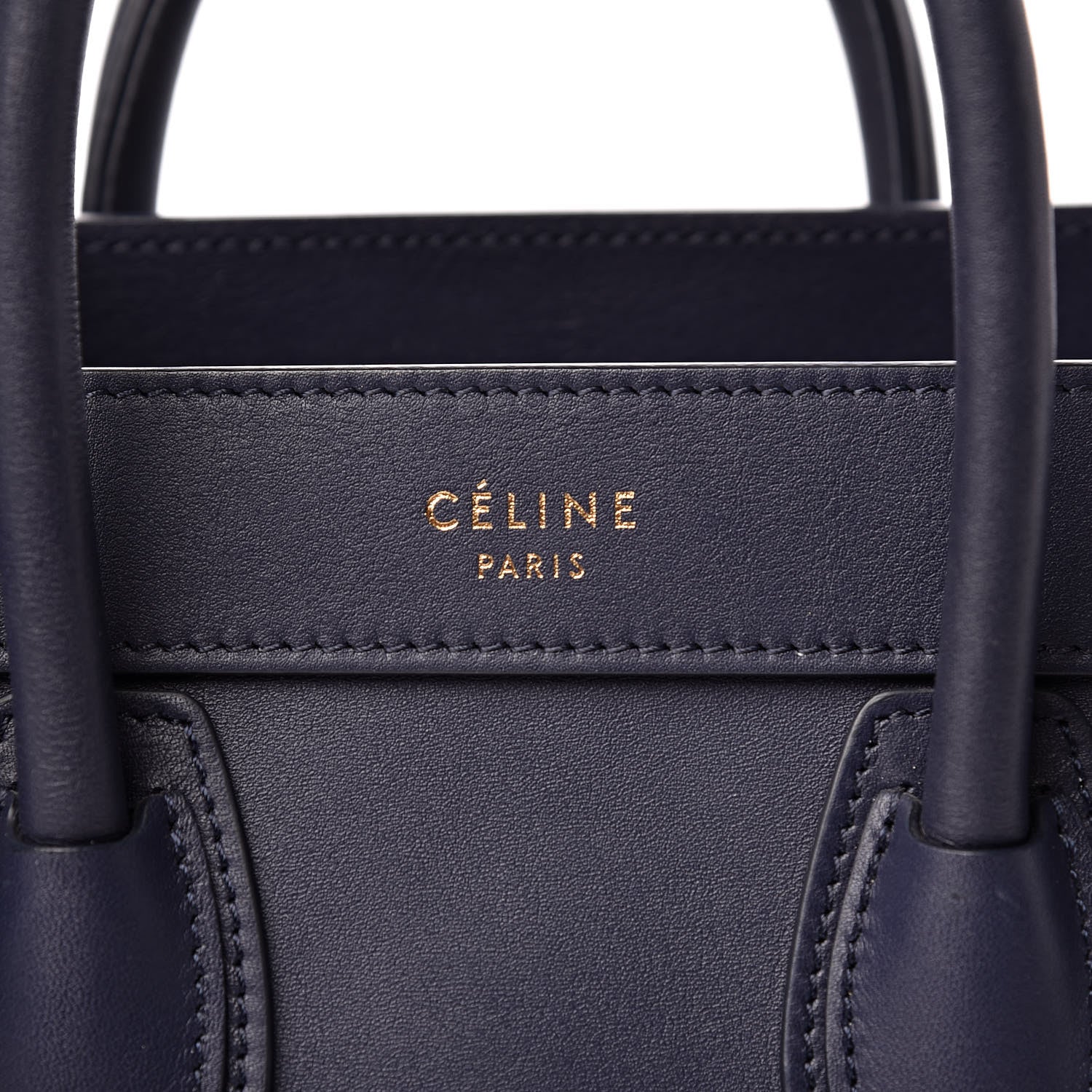 Celine Smooth Calfskin Nano Luggage Ink 8 of 13