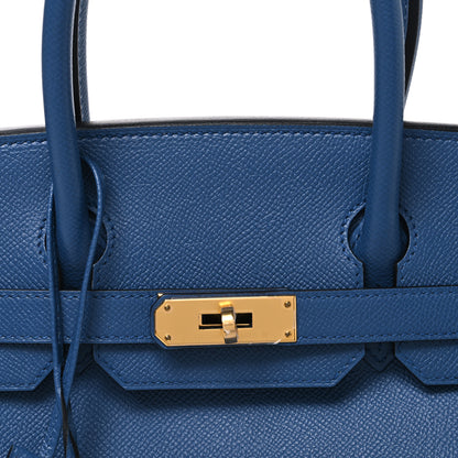 Hermes Epsom Birkin 30 Bleu Agate 8 of 10