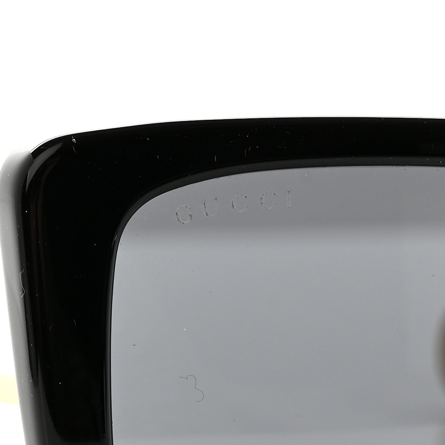 Acetate Oversize Square Frame GG0435S Sunglasses Black
