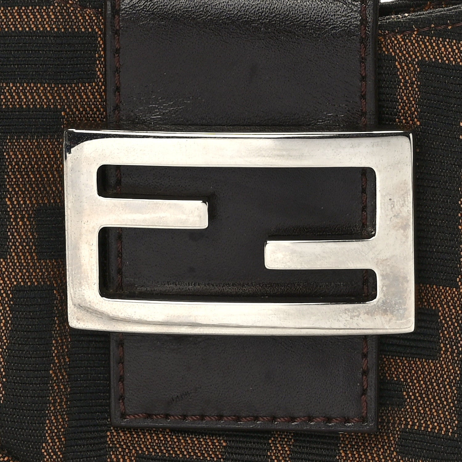 Fendi Zucca Mini Half Moon Baguette Tobacco 7 of 14