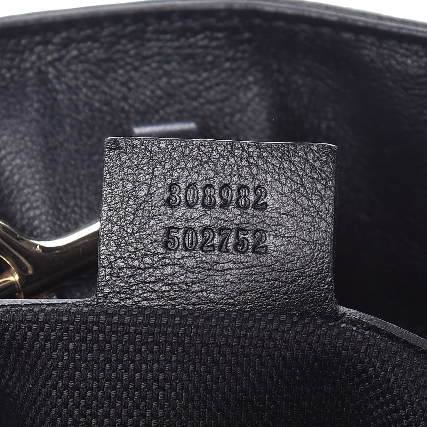 Patent Medium Soho Chain Shoulder Bag Black