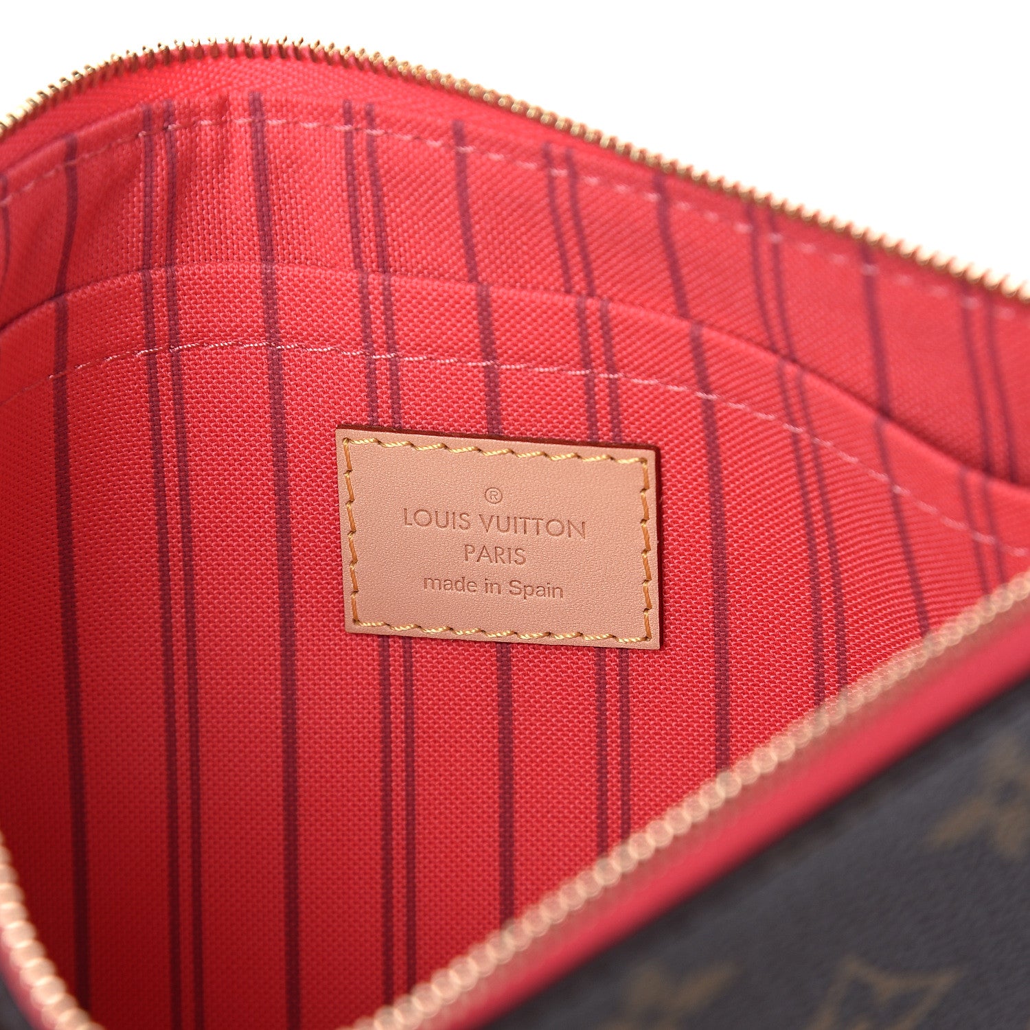 Louis Vuitton Monogram Neverfull MM GM Pochette Grenade 5 of 5
