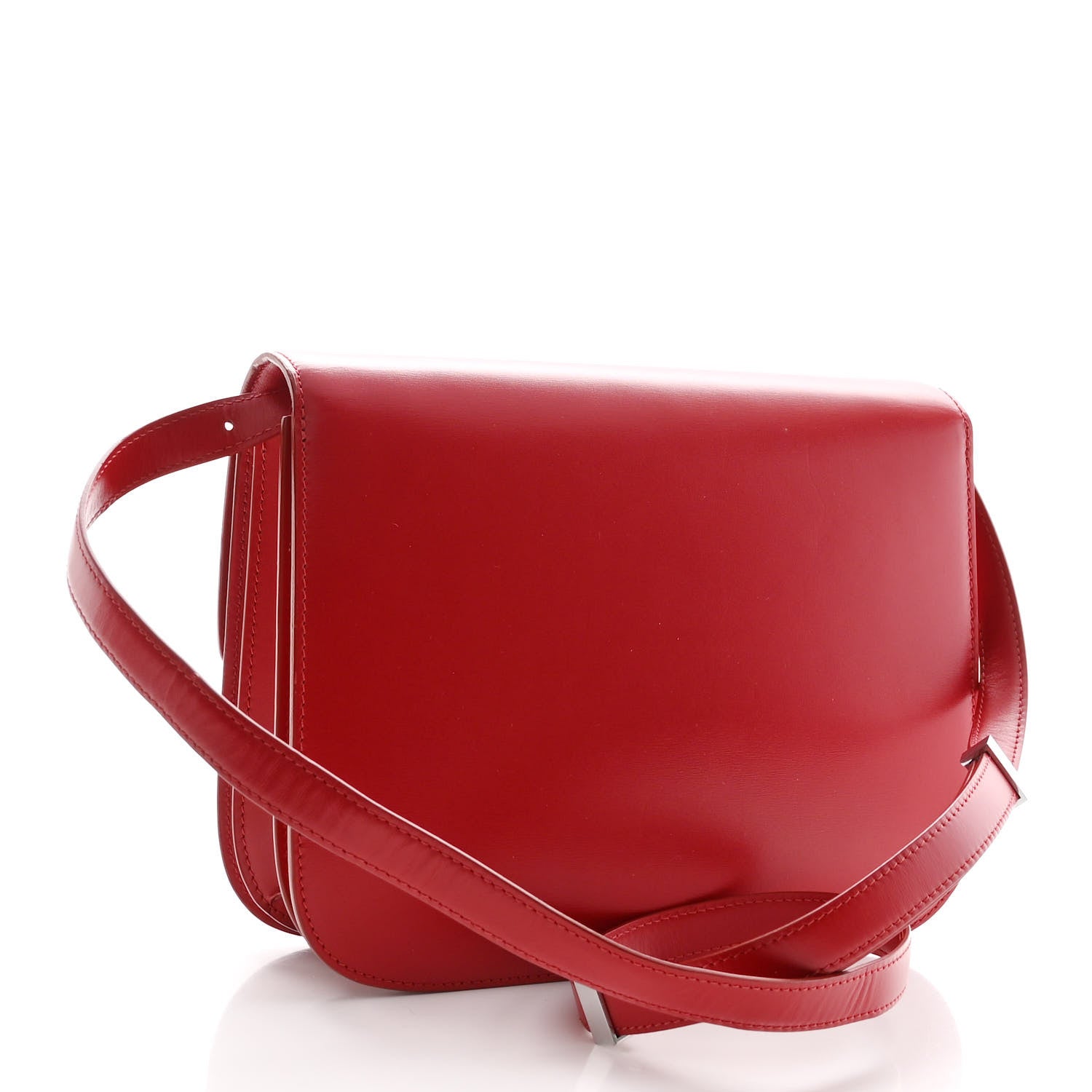 Celine Box Calfskin Medium Classic Box Flap Bag Red 3 of 10