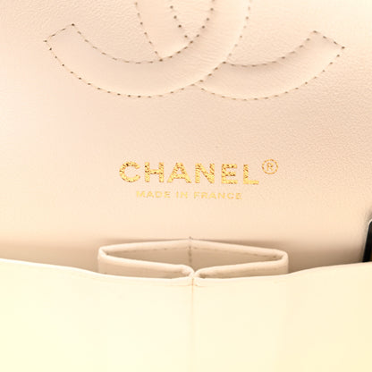 Chanel Caviar Quilted Medium Double Flap White 6 of 9