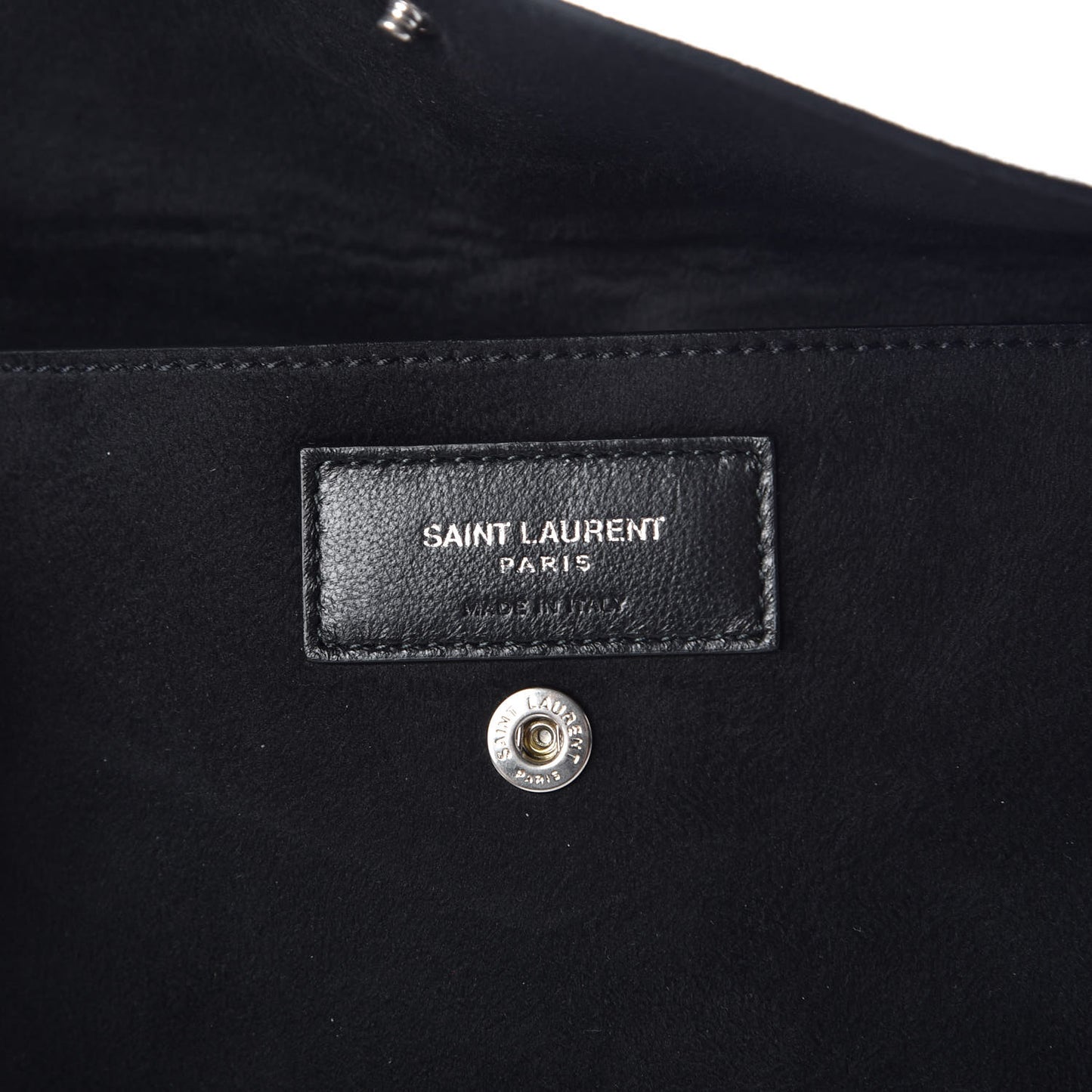 Lambskin Teddy Drawstring Bag Black